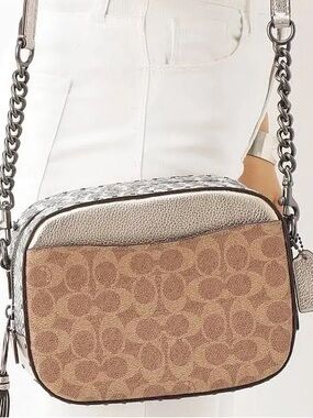 Coach Signature Canvas Camera Bag